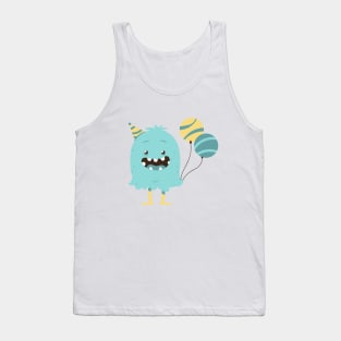 blue party celebraion monster Tank Top